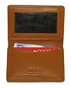 MW30070 Genuine New Leather Credit Card Holder ID Window 2.75" x 4" Wallet Available in Different Colors