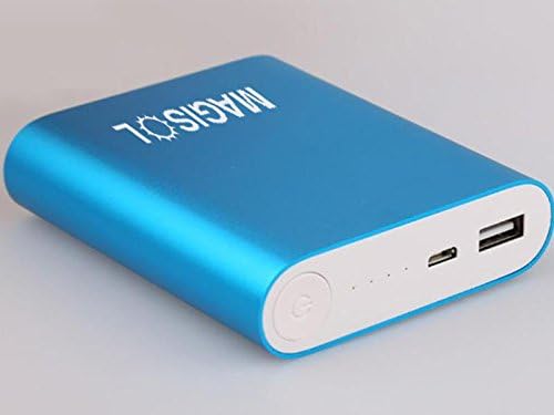 Magisol Premium 10400mAh USB 5V Output Portable Battery Charger - External Battery Pack, Power Bank, & Portable Charger for iPhone, iPad, Galaxy, and Android Smart Devices (Blue)