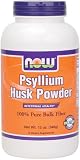 NOW Foods Psyllium Husk Powder 100%pure,  12 Ounce Bottle (Pack of 4)