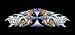Flaming Skulls Tattoo rear window graphic