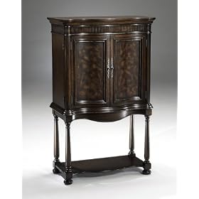 Neuberry Mahogany Finish Wine and Spirits Armoire by Hillsdale