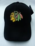 2 HATS!!! CHICAGO BLACKHAWKS "HIS AND HERS" Classic Adjustable BLACK and PINK Baseball Hat Cap