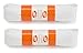 OrthoStep Flat Athletic White 40 inch Shoelaces 2 Pair Pack