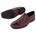Alpine Swiss S197 Men's Dress Shoes Leather Lined Slip on Loafers, Brown, 11