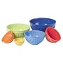 Oggi Melamine Ribbed 6 Piece Mixing Bowl Set