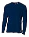 A4 Men's Long Sleeve Birds-Eye Mesh Crew