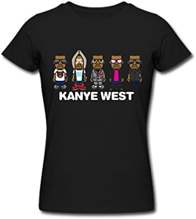 LHQ strong women's Kanye West tour tee shirt for women Black L