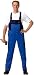 Latzhose, 100 % BW,Gr.52,kornblau-marine,E-TOP