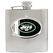 New York Jets 6oz Stainless Steel Flask - Personalized Engraving NFL Football