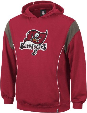 Tampa Bay Buccaneers Reebok Clutch Hooded Sweatshirt