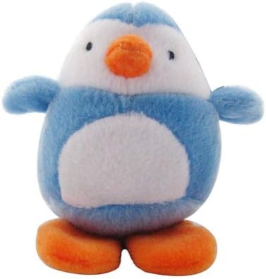 Cartoon Egg Shaped Squeak Pet Plush Toy (Penguin)