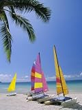 41O0f0sGTVL. SL160  Sail Boats on Chaweng Beach, East Coast, Koh Samui (Ko Samui), Thailand Premium Photographic Poster Print by Robert Francis, 12x16