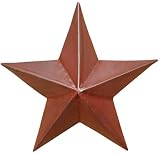 24 Inch Burgundy Steel Barn Star