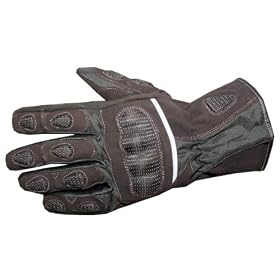 NEW MENS MOTORCYCLE GLOVES RAIN REFLECTIVE GEAR BLACK