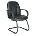 Medium Back Cantilever Visitor Chair in Black
