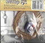 Hemp Bracelet/Chocker Kit - Large Purple Bead