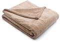 Sunbeam Camelot Microplush 50 by 60-Inch SlumberRest Heated Throw, Mushroom