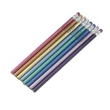 Pentech Metallic Barrel Wood Pencils 8ct (27516)