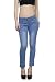 ahhaaaa Light Blue slim fit denim jeans for Women RS.579.00