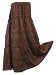 BombayFashions Solid Brown Color Full Ankle Length Gypsy Bohemian Long Skirt