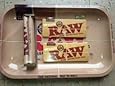 Raw Rolling Tray + Raw 110mm Roller + Raw King Size Rolling Papers Bundle