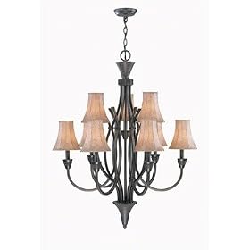 Lite Source C7425 9 Light Bantry Chandelier