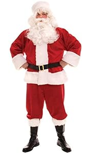 Adult Mens' Traditional Santa Claus Costume (Size 40-44)