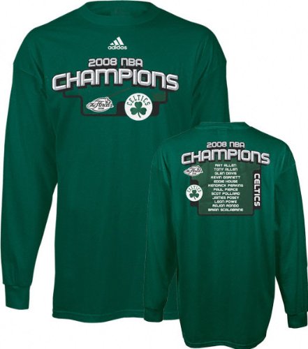 Boston Celtics 2008 NBA Champions Long Sleeve Roster T-Shirt