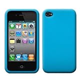 Sky Blue Premium Silicone Case / Skin / Cover for Apple iPhone 4 / 4G