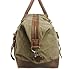 Blueblue Sky Oversized Leather Canvas Casual Travel Tote Luggage Duffel Handbag#831