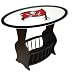 Tampa Bay Buccaneers Wood End Table With Glass Cover