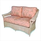 Nantucket Loveseat Fabric: Canvast Navy, Finish: Ebony