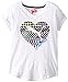 PUMA Big Girls' Geo Heart Cuffed Tee