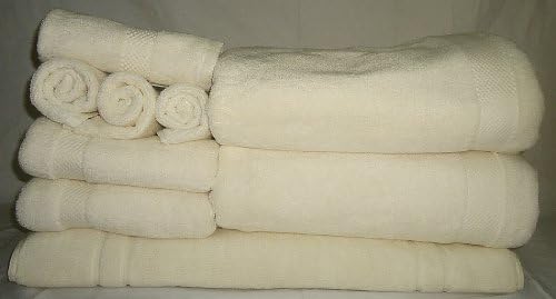 100% Combed Cotton Terry Toweling - 680GSM - Hotel Quality - Soft and Absortbent- Cream