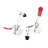 uxcell トグルクランプ　トグルペンチ　2個　レッド水平　27Kg60ポンド保持容量201A　レッド