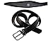 Classy Traveler's Leather Money Belt and Bonus RFID-blocking hidden wallet (Black)