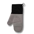 Grillhandschuh: Topfhandschuh: Kochhandschuh: Soft Edge: aus extrem hitzebest�ndigem silikon: grau/schwarz
