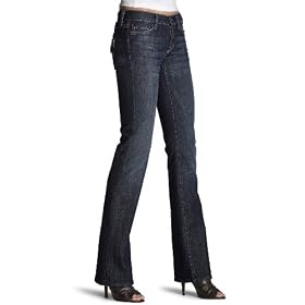 Buy 7 For All Mankind Ladies Boot Cut Jean with Flap Pockets in New York Dark by 7 For All Mankind