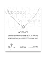 Dogeared Whispers Jewish Star Necklace, Sterling Silver