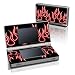 Red Neon Flames Design Decorative Protector Skin Decal Sticker for Nintendo DS Lite