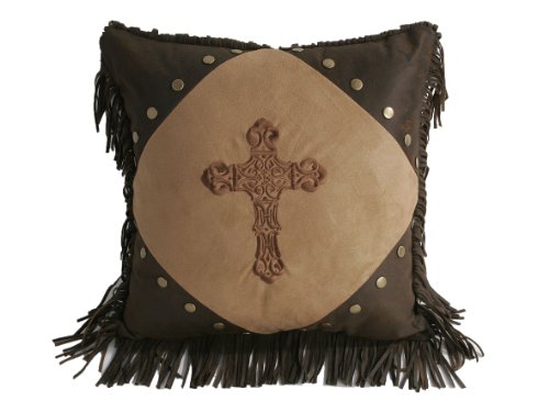 HiEnd Accents Crosses Accent Pillow, Diamond