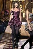 Review   / New ROBERTO CAVALLI Purple Corset Silk Flare Dress M / medium