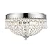 Flush Mount Light with Clear Crystal shade