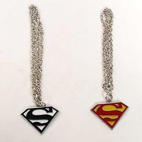 Superman Logo Collier Cha�ne Pendentif Lot de 2