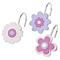 Tiddliwinks Girl Safari Shower Curtain Ring - Pink/ Purple
