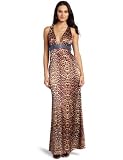 41O13eXpS5L. SL160  halter dress|Jessica Simpson Womens Leopard V Neck Beaded Halter Dress, Marlene Safari, 6 Reviews