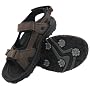 Palm Springs Mens Golf Sandals BROWN/BLACK