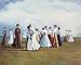 Ladies Golf, Art Poster by Curney Nuffer