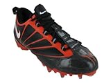 Nike Men's NIKE ZOOM VAPOR JET 4.2 FOOTBALL CLEATS 12.5 (BLACK/WHITE-ORANGE FLASH)