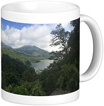 DiDiy Tall Coffee Mug Lakes Bali Custom Printed Coffee Mugs